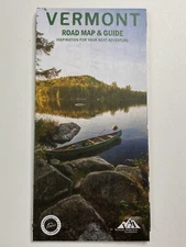 Vermont Road Map & Guide Pamphlet 2021 Vacation Maple Syrup 511VT