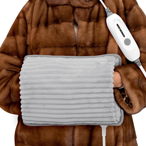 Electric Hand Warmer, Soft Flannel Heated Gloves, Hand Warmer Pouch, Heating Pad