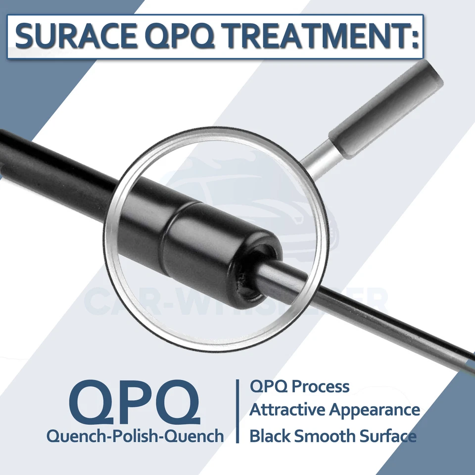 2 Qty Rear Tailgate Lift Supports Struts For Toyota Land Cruiser 1981-1989 4526 - Image 3 of 4