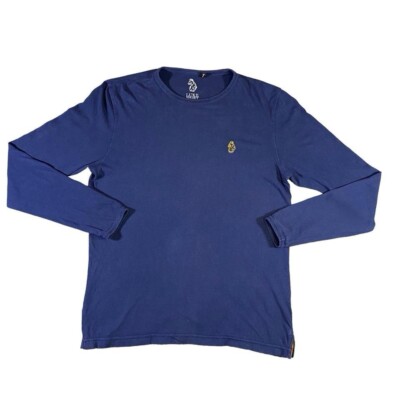 Mens Luke Sport Long Sleeve T-Shirt Top Jumper Tee Navy UK