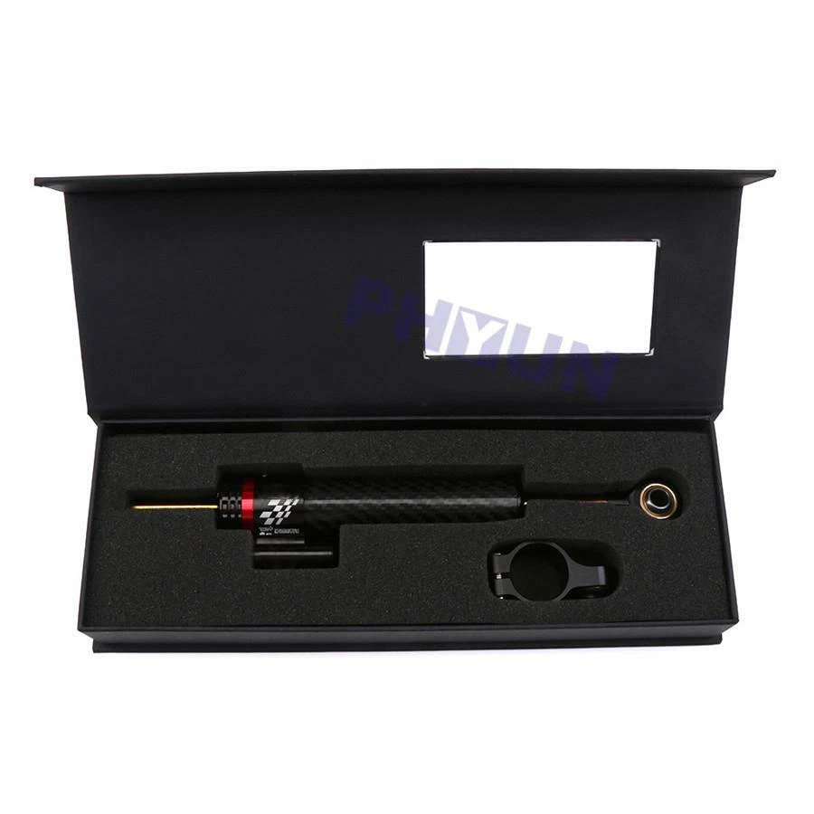 Estabilizador amortiguador de dirección de motocicleta engranaje de ajuste de amortiguación de aluminio 16 de 9,8"" Foto 2 de 4