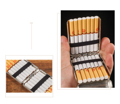 open cigarette pack Full of Cigarettes Poster HDGISBXK Cigarette Box Retro Metal