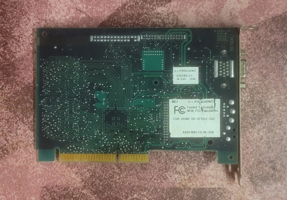 MATROX 8MB AGP Vintage GPU 782-01 REV A • c. 1998 - Image 2 of 3