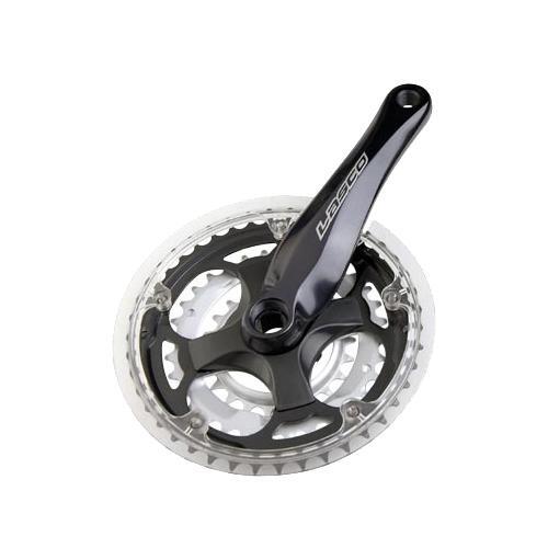 Pédalier VTT 42-32-22d en alu avec pare-chaine démontable pour un pédalage fluide et propre