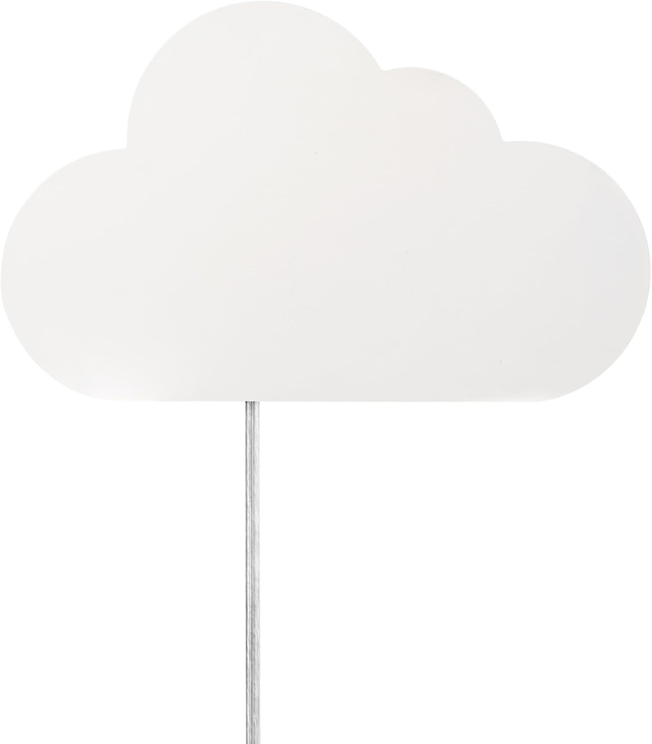 51492 1-Light Floating Cloud Plug-In Wall Sconce, Matte White, 6Ft Clear Cord, I-image