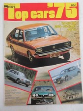 TOP CARS 1975 MODERN MOTORS MAGAZINE / ALFA FIAT PORSCHE