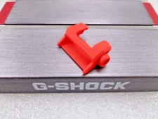 Casio G-Shock Mudman GW-9500 red / orange resin watch band end piece @ 12:00