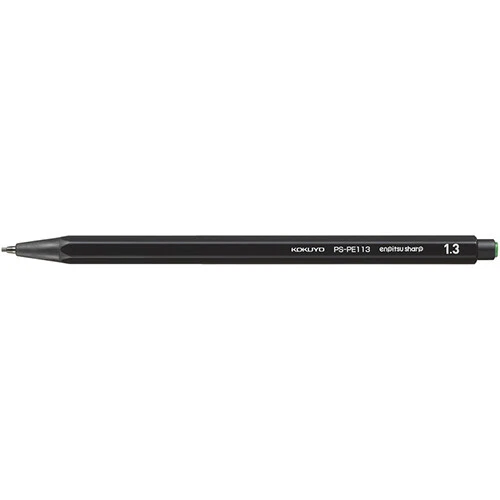 Kokuyo Mechanical Pencil "Enpitsu Sharp" 1.3mm Body Color Black