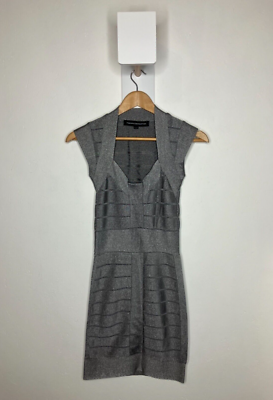 french connection silver bandage dress French connection bandage dress M (8-10)