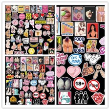96pcs Adult Stickers Bomb Vinyl Skateboard Guitar Luggage Sexy Girls Decals Lot