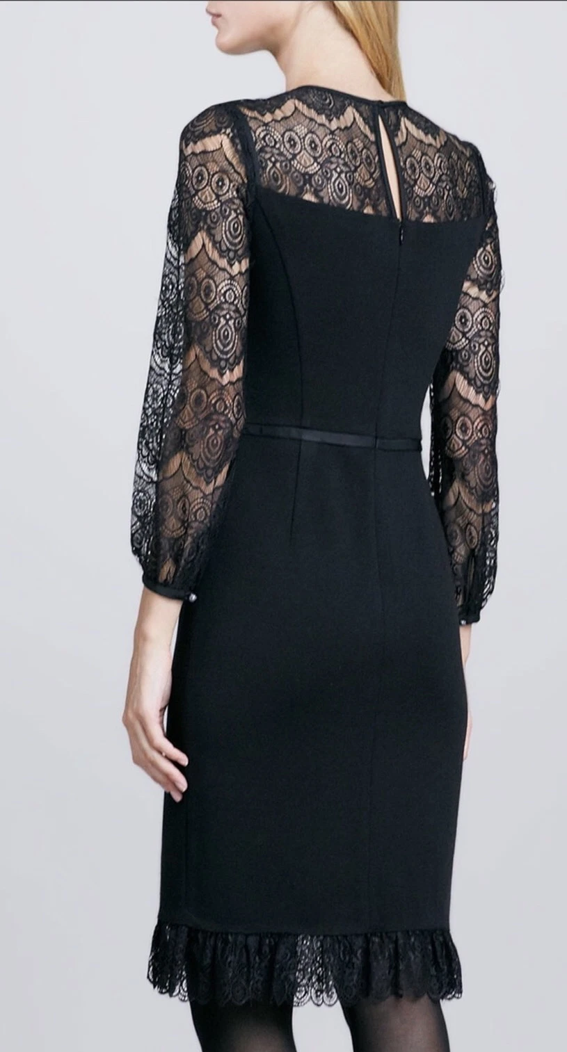 Abito in lana Tory Burch Tiana nero 2