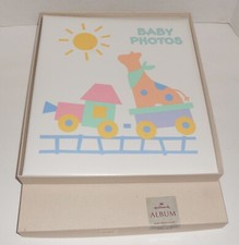 Vintage Hallmark Our Baby Keepsake Memory Album Scrapbook Giraffe Train NIB