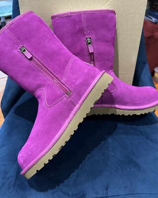 UGG Australia Lil Sunshine Tall Girls Victorian Pink Size Zip