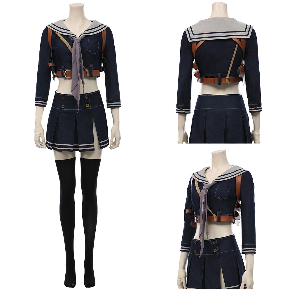 Sucker Punch Bebé Muñeca Disfraz Cosplay Uniforme Falda Halloween Conjunto Vestido
