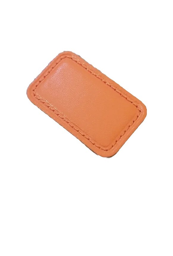 NEW Tumi Monogram Patch in Orange Leather 