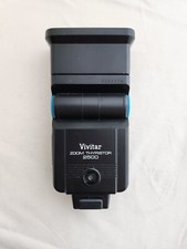 Vivitar 2500 Zoom Thyristor Shoe Mount Universal Electro Flash w/Case - Untested