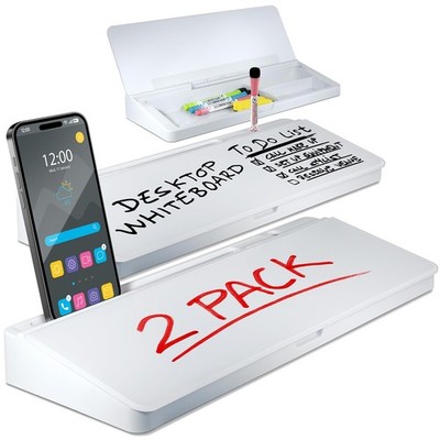 Desktop Whiteboard - Dimensions not specified (Pack of 2), White - 2 Pack 