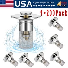 Sink Stopper Hair Catcher Bathroom Pop Up Sink Drain Strainer Filter Plug Lot