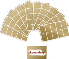 100 Stück Rubbelaufkleber Rubbellose Selber Machen - Rubbel Etiketten，Rubbelstic