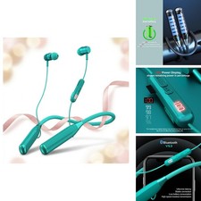 CCICITA X9i Neckband Headphones 200H Playback Bluetooth 5.3 Digital Display