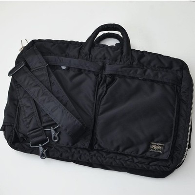 Yoshida Kaban Porter Tanker 3Way Nylon Trolley Business Bag Black