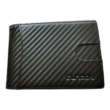 EUC Runbox Slim Wallet w/ Money Clip - Leather / RFID Block Front Pocket Bi Fold