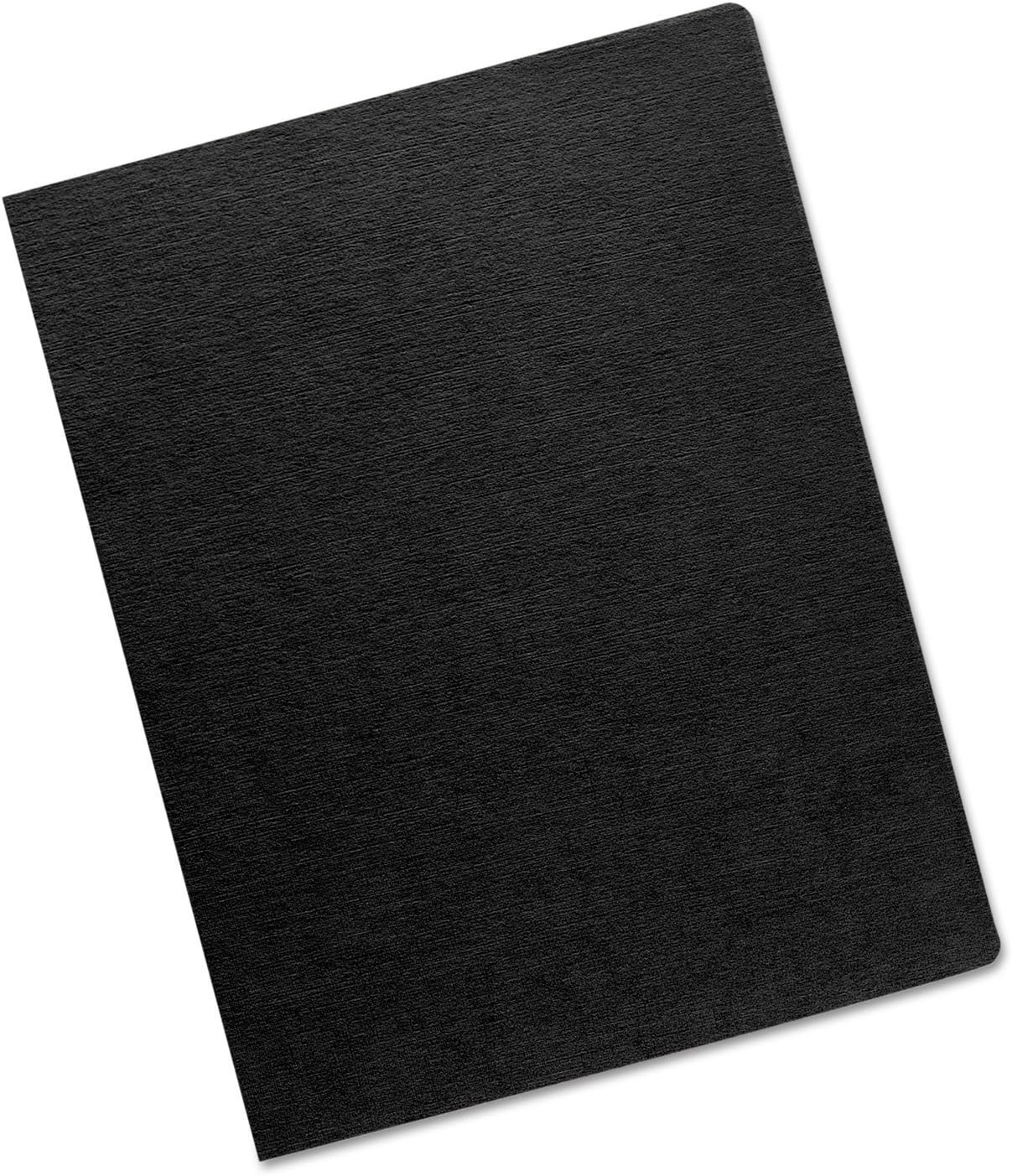 Linen Texture Presentation Covers, 8 3/4 Inch X 11 1/4 Inch, 200 Per Pack, Black