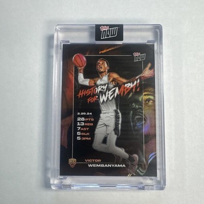 2023-24 Topps Now Victor Wembanyama Rookie RC History for Wemby #VW-3 Spurs