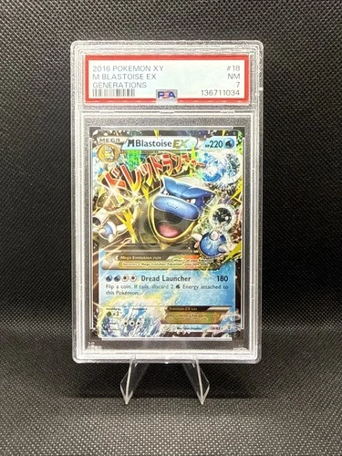 Pokemon Mega M Blastoise EX 18/83 XY Generations Holo - PSA 7 NM