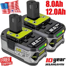PACK For RYOBI P108 18V One Plus High Capacity Battery 18 Volt Lithium-Ion 8.0Ah