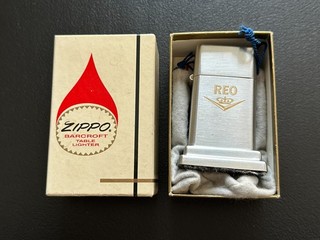 Vintage Unfired REO Automobile Car Advertising Barcroft Zippo Lighter wBox