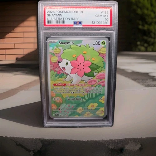 Shaymin 185/182 Sv10: Destined Rivals Illustration Rare PSA 10