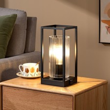 EDISHINE 3-way Dimmable Table Lamp With Touch Control And Usb Ports, Black