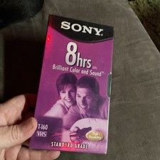 SONY VHS Video Cassette Tape - 8 hrs Standard Grade T-160VL/WA - NEW / SEALED
