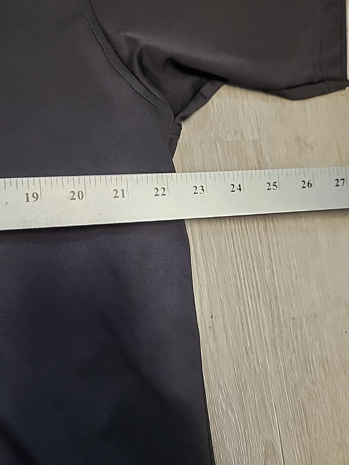 Emporia State University Logo Black Lightweight Polo Shirt Mens Large - Image 2 of 4