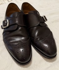Bontoni Calzoleria Italiano Monk Strap Wingtip Dress Shoes Men's Sz 10