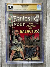 Fantastic Four 48 CGC 8.0 SS Signed by Stan Lee 1st Silver Surfer Galactus 1966