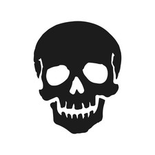 Human Skull Vinyl decal laptop Classic Human Skulls sticker