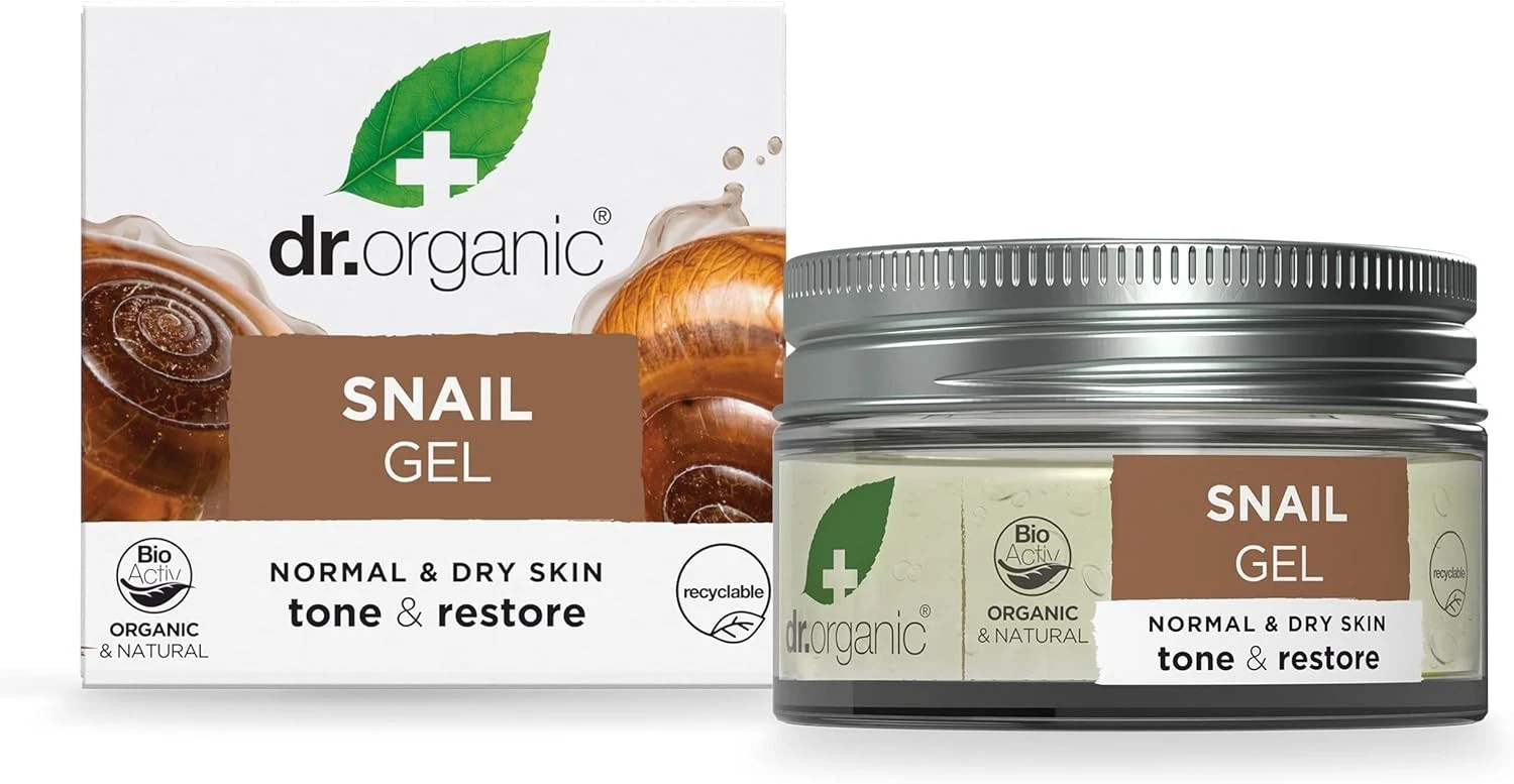Dr. Organic Snail Gel 50ml For Normal and Dry Skin Tone and Restore