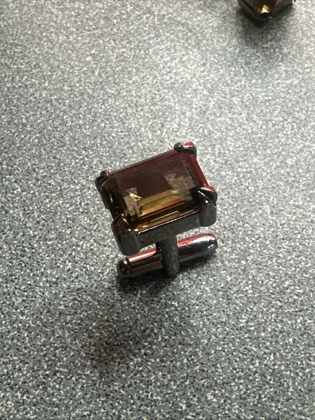 Authentic SWAROVSKI Rectangular Crystal Cufflinks… - image 4