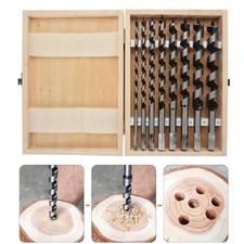 8 Piece Set 9" Auger Bit Set Hardened 6-20mm Carbon Steel Augers Drill Bits