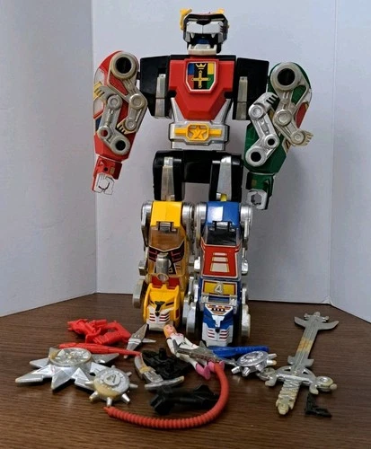 Vintage 1984 Voltron 5 Lions Panosh Action Figure With Accessories