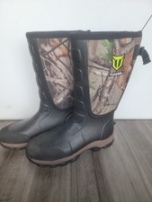TideWe Camo Hunting Water Snake Proof Boots Neoprene Rubber Men’s Size 11 (New)