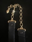 Vtg Roxanne Assoulin Gold Tone Pave Crystal Heart Pendant Choker Necklace HTF — photo 8