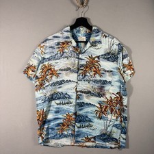Vintage 60s 70s Sears 100 Rayon Made in Japan Aloha Shirt Size Medium READ DESC