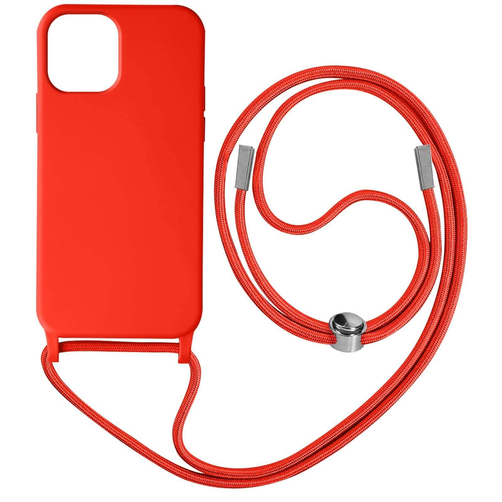Coque iPhone 12 avec cordon rouge, l'accessoire idéal pour vos voyages