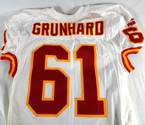 1999 Kansas City Chiefs Tim Grunhard #61 Game Issued White Jersey 48 661 - Bild 10 von 12