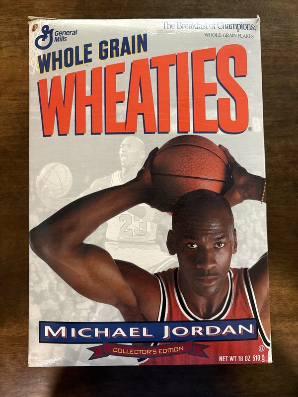 MICHAEL JORDAN Vintage 1994 Collector's Edition Unopened Wheaties Cereal Box 