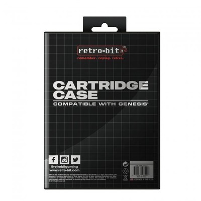 Retro-Bit Cartridge Case for Sega Genesis and Mega Drive