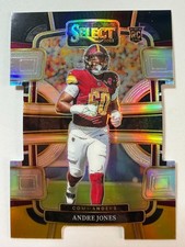 2023 Panini Select - Concourse Andre Jones #98 Black & gold Prizm Die-Cut (RC)